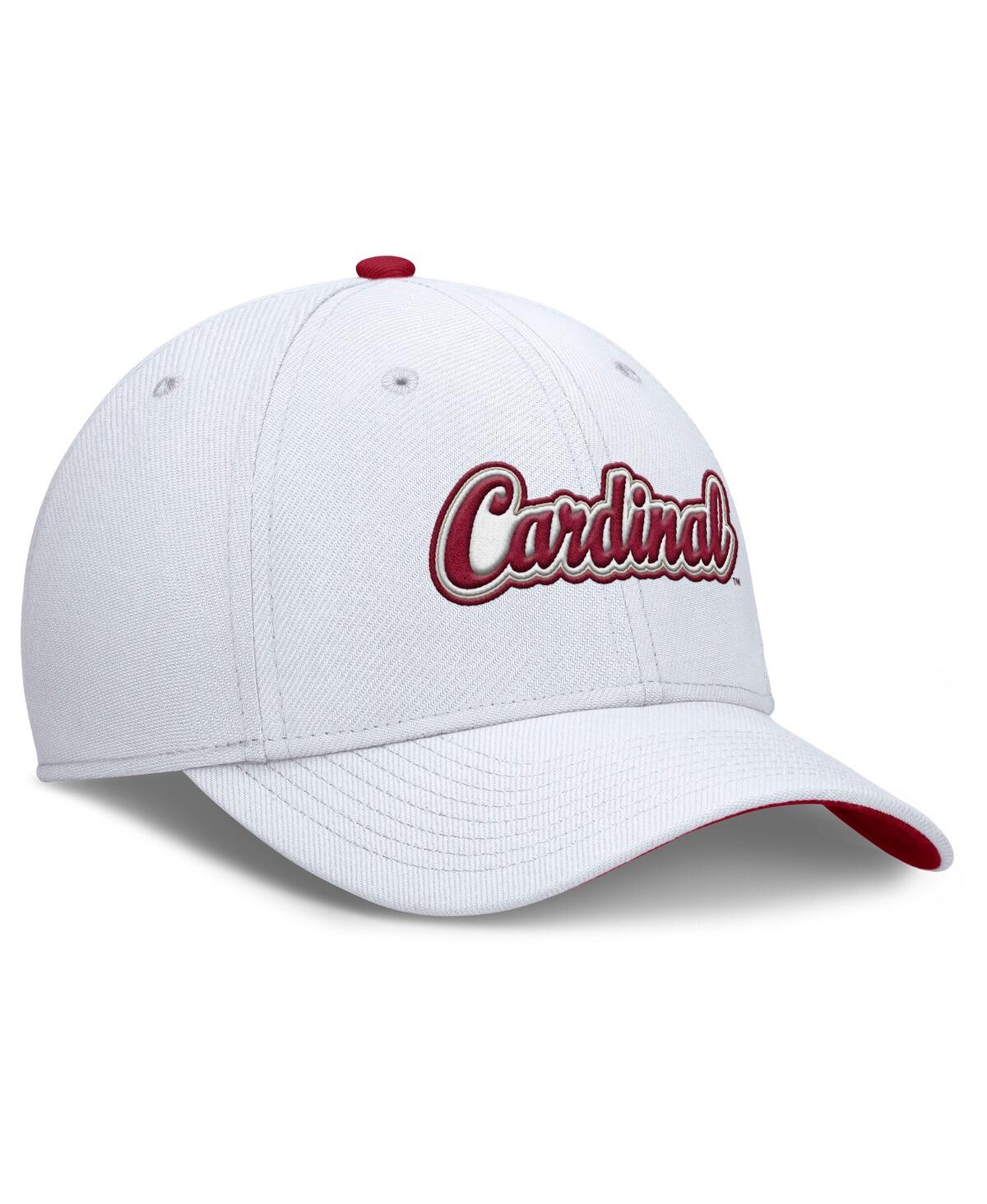 Nike Men's White Stanford Cardinal Legacy Rise Performance Flex Hat In White