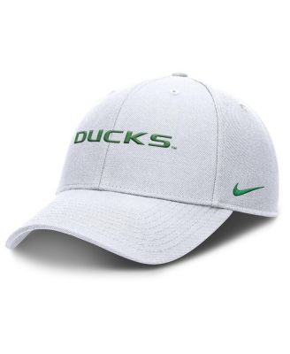 Nike - Men's White Oregon Ducks 2025 On-Field Rise Performance Adjustable Hat