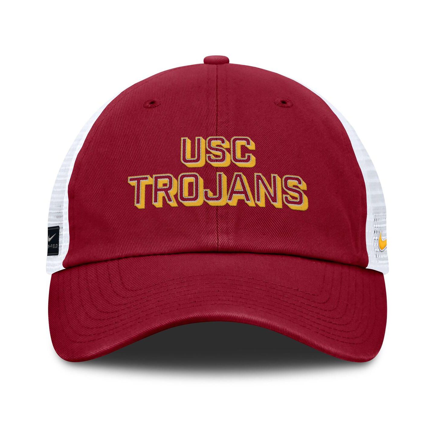 Мужская кепка Nike Cardinal USC Trojans 2025 Gameday On-Field Club Adjustable Trucker Hat — фото 2