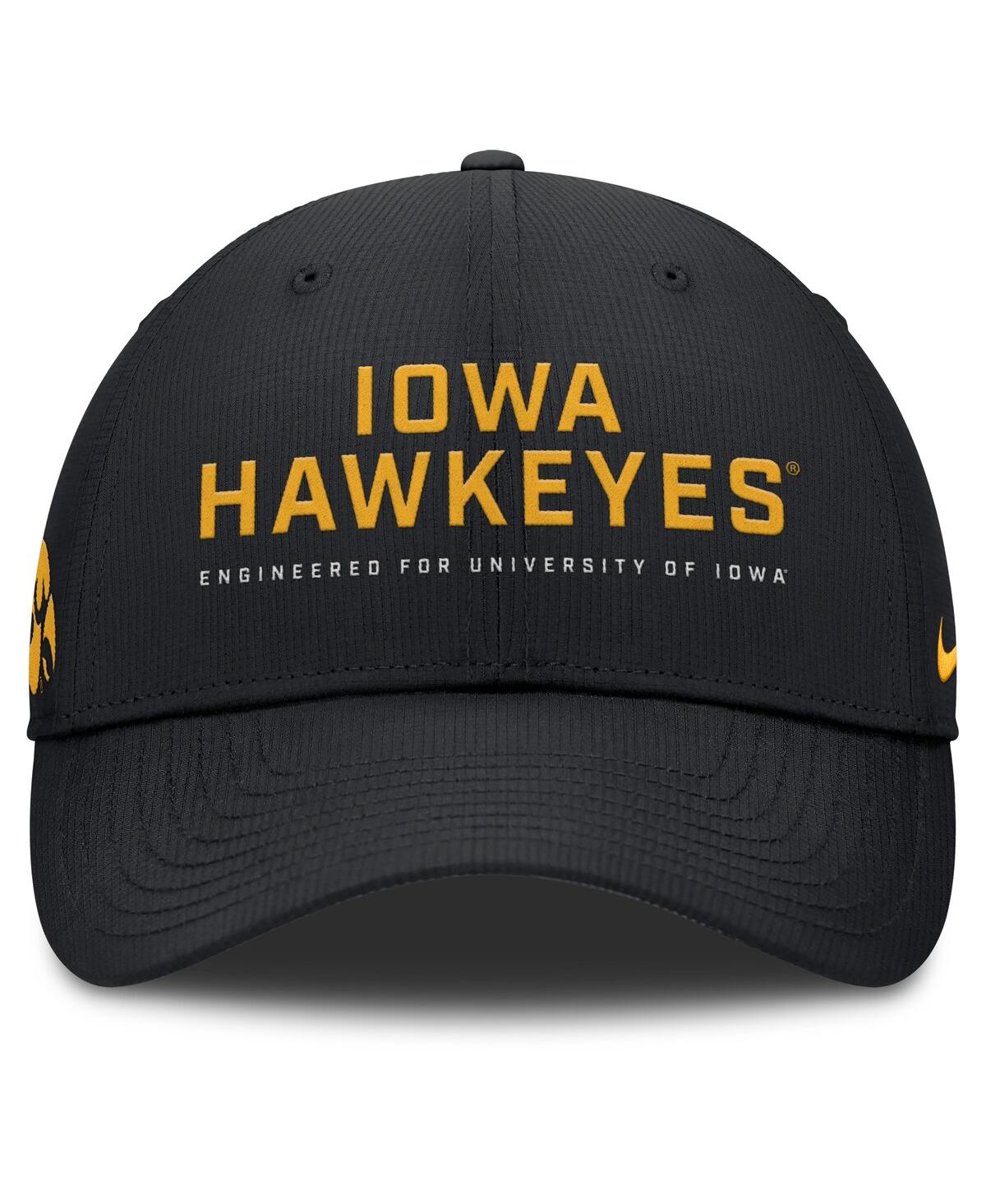 Nike Black Iowa Hawkeyes 2025 On-field Gameday Club Adjustable Hat In Black