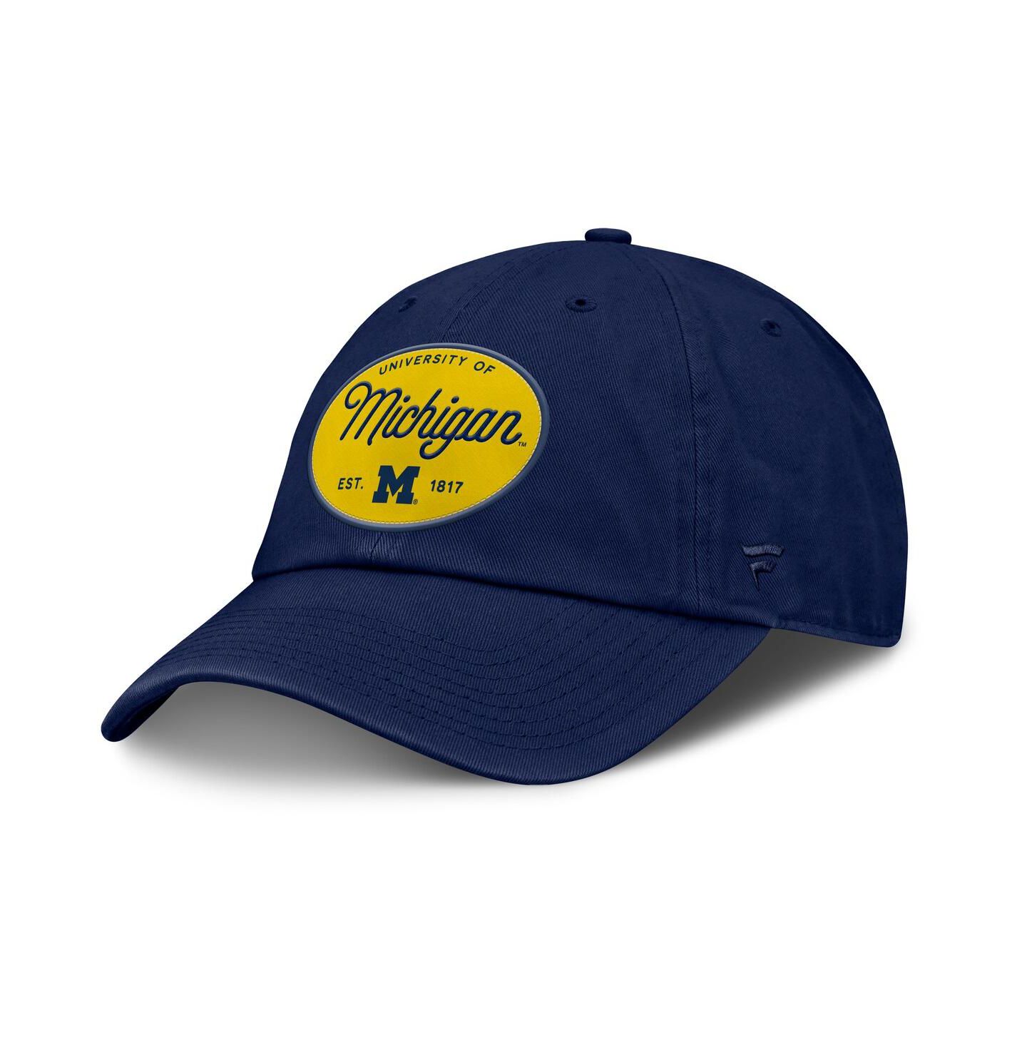 Женская кепка Fanatics Navy Michigan Wolverines Candid Adjustable Hat — фото 1