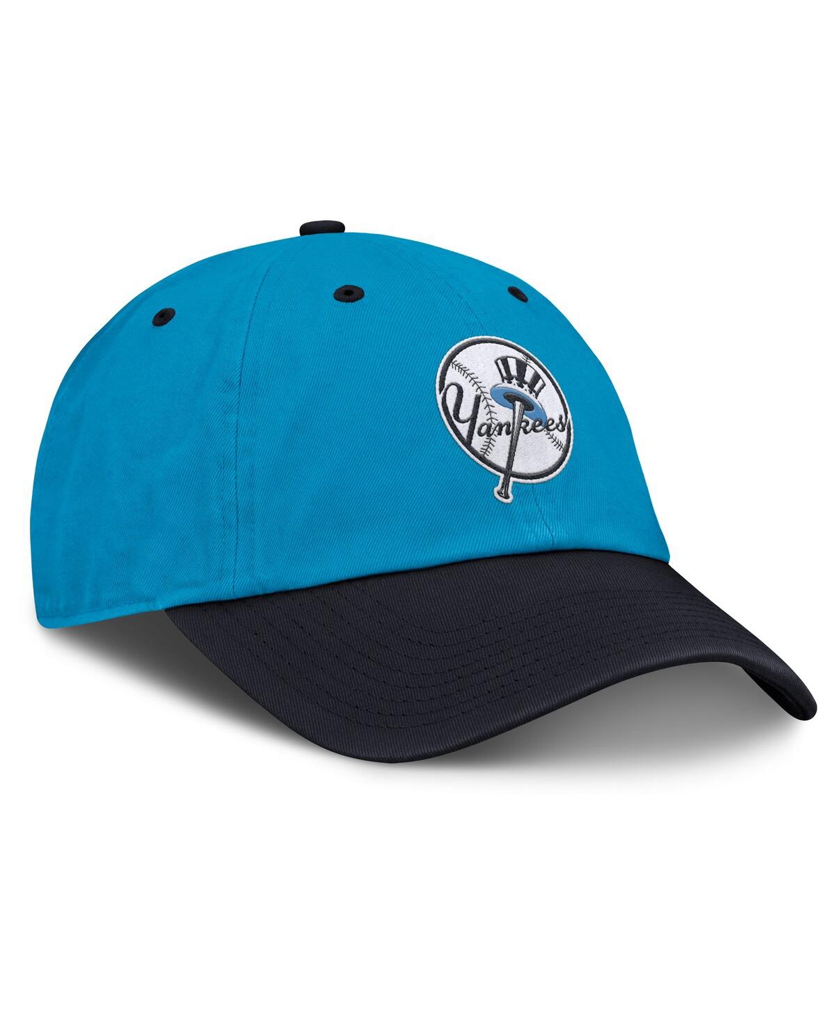 Nike Men's Blue/navy New York Yankees Neon 90s Club Adjustable Hat In Blue