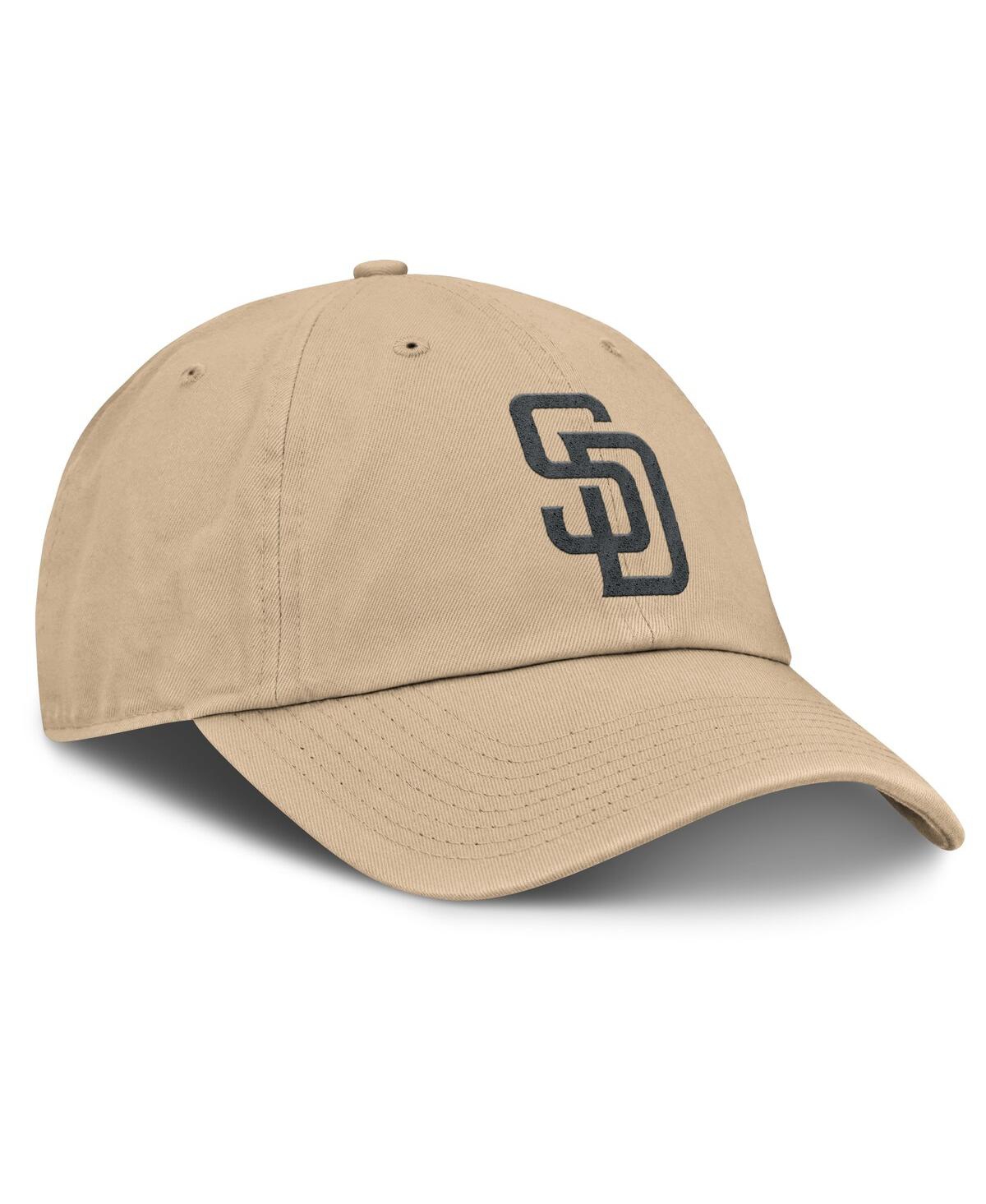 Nike Men's Khaki San Diego Padres Club Adjustable Hat In Brown