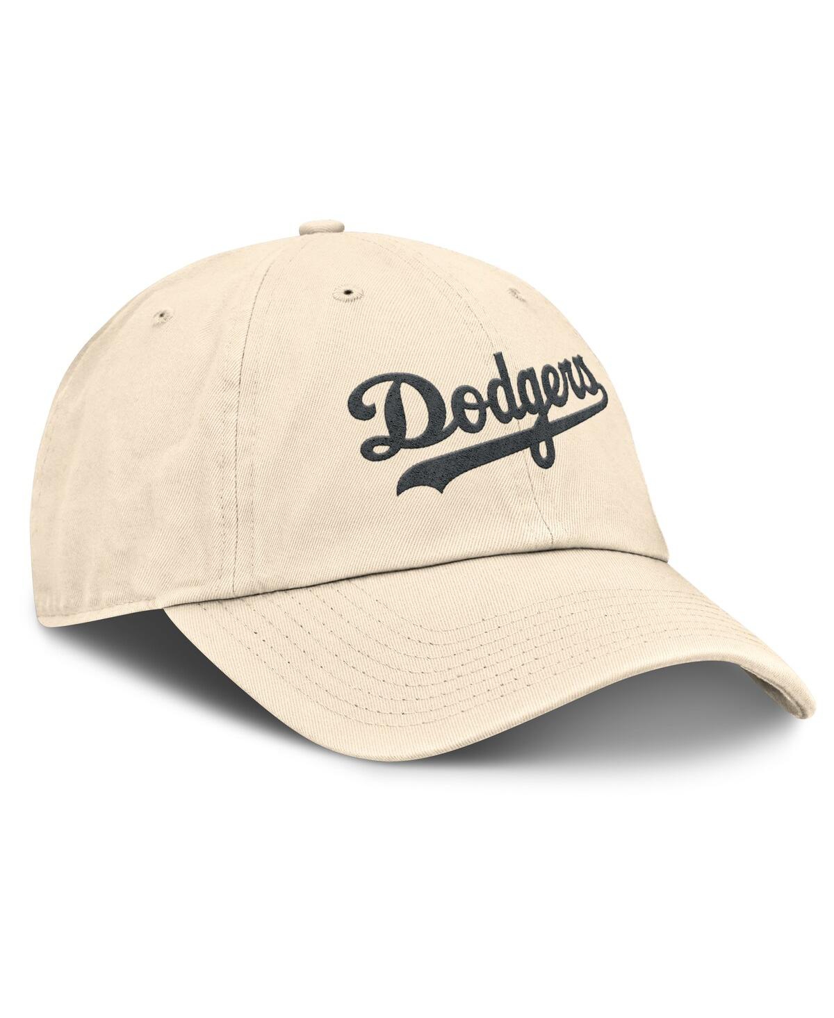 Nike Men's Natural Los Angeles Dodgers Camo Pack Club Adjustable Hat In Brown