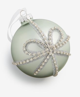 Gilded Glamour Beaded Bow Ball Ornament, Macy's Exclusive
