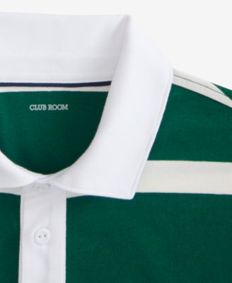 Men's Short-Sleeve Striped Rugby Shirt, Macy's Exclusive