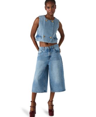 Women's Double-Breasted Cropped Vest