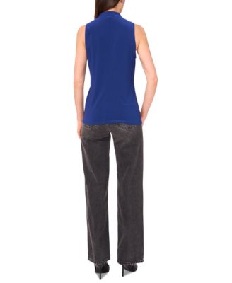 Vince Camuto Women's Crossover Wrap-Front Sleeveless Top