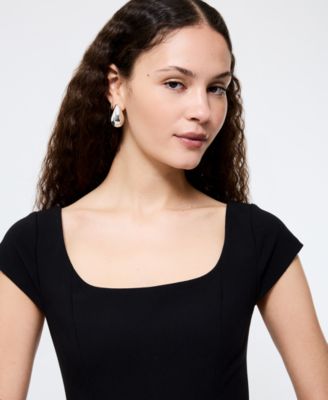 Women's Azra Twill Cap-Sleeve Mini Dress