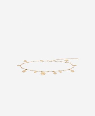 MANGO - Women's Hanging Pieces Metal Belt
