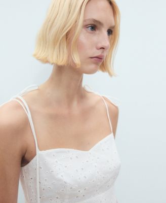 Women's Cutwork Midi Dress