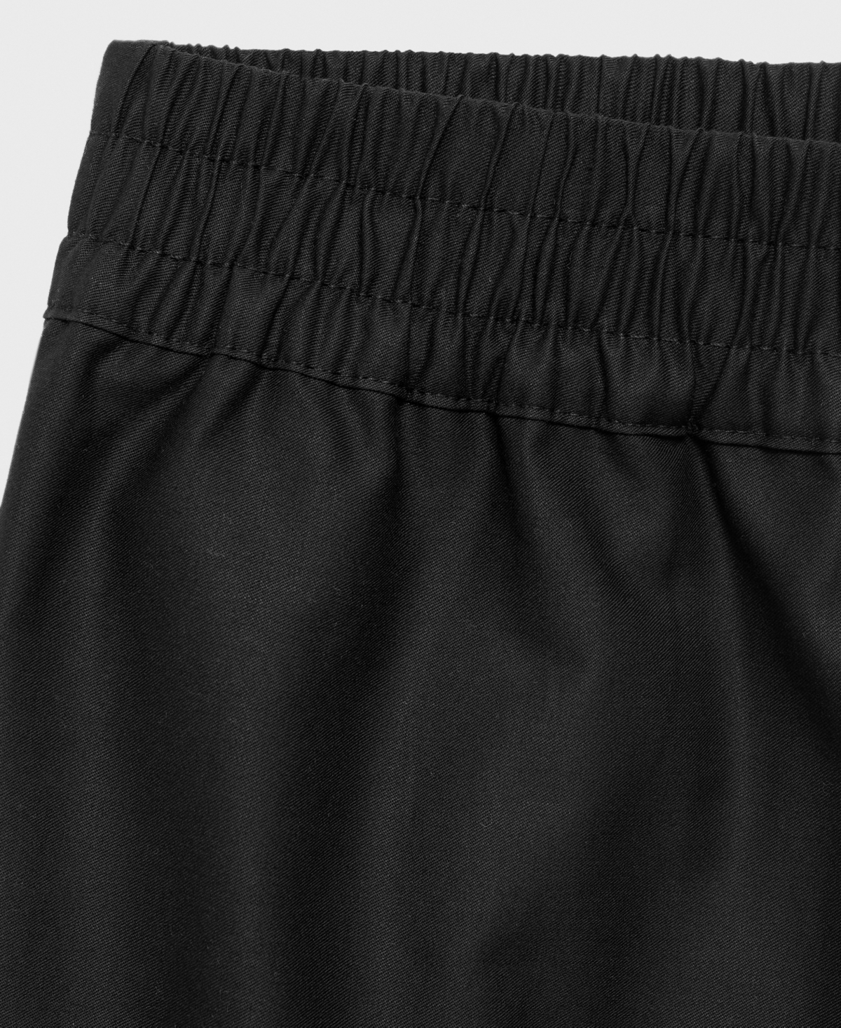 Mango Embroidered Satin Shorts In Black