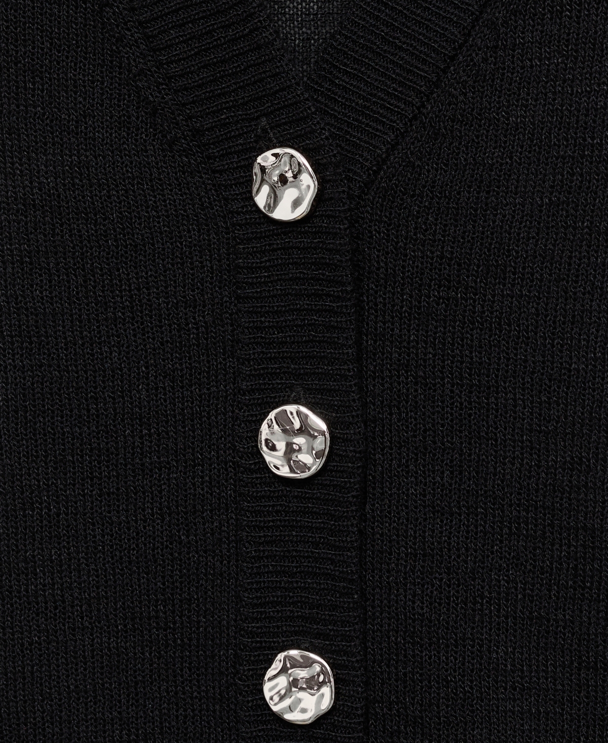 Mango Women's Fine Knit Buttoned Sweater Vest In Black