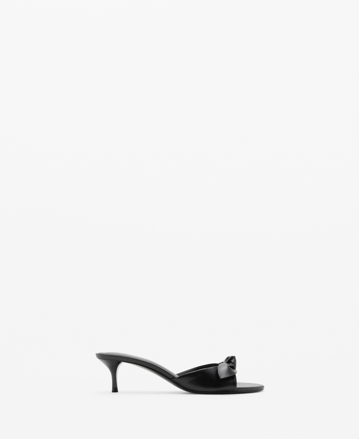 Mango Women's Bow Heel Sandals In Black