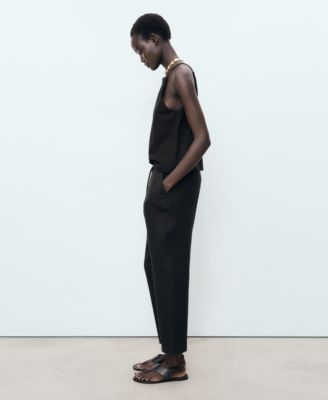 Women's Drawstring Linen Pants