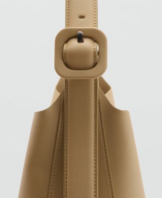 Women's Leather Effect Bucket Bag