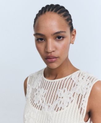 Women's Floral Crochet Dress