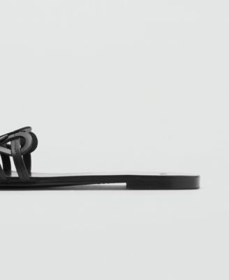 Women's Intertwined Strap Leather Sandals