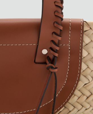 Women's Natural Fiber Basket Bag