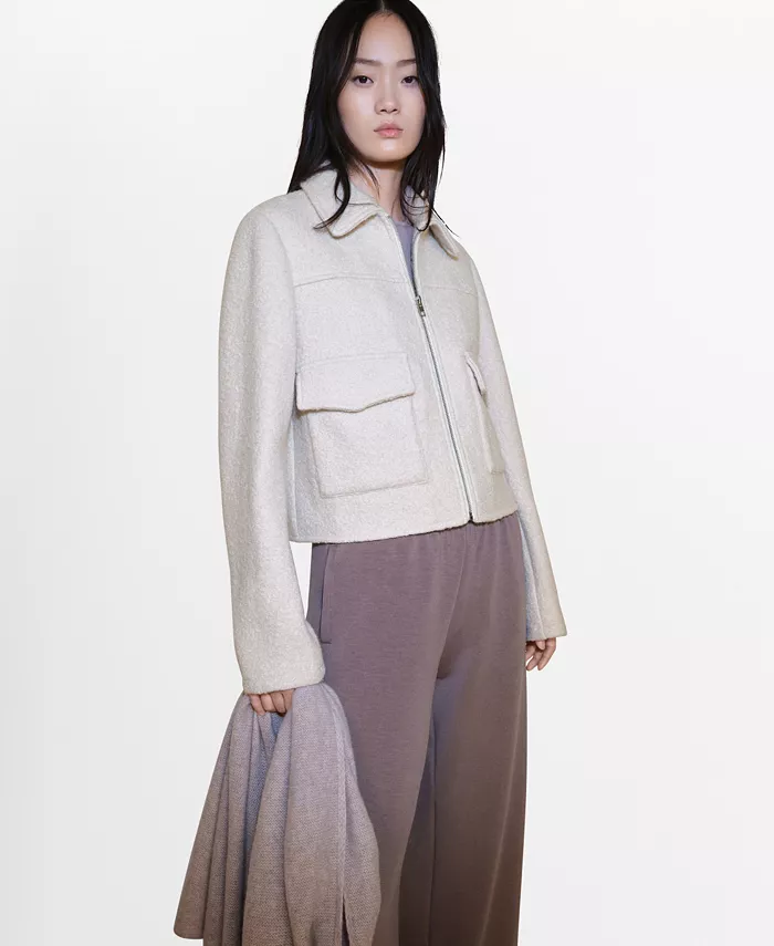 Women's Pockets Wool Jacket - thumbnail 3