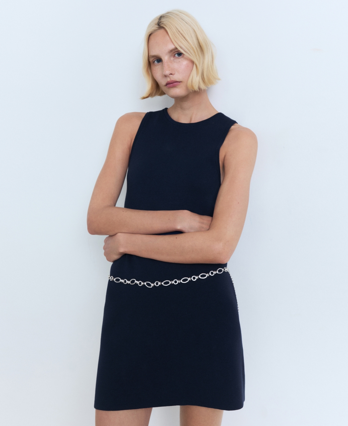 Mango Women's Short Knitted Dress