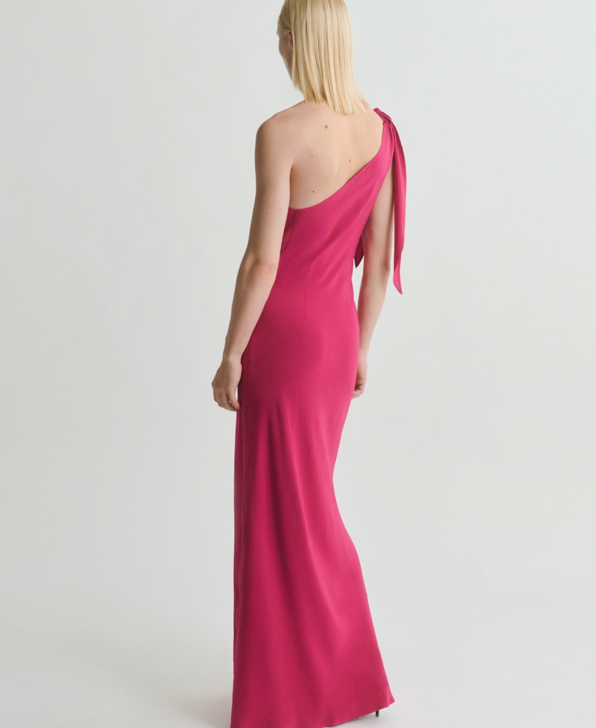 Mango Asymmetric A-line Dress In Red