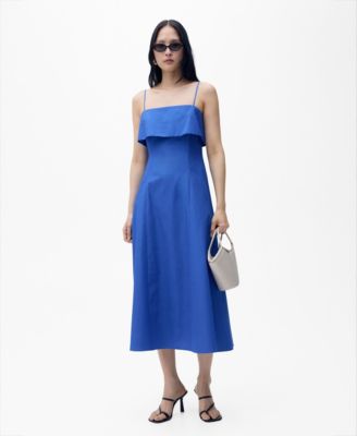 MANGO - Women's Flared Cotton Dress