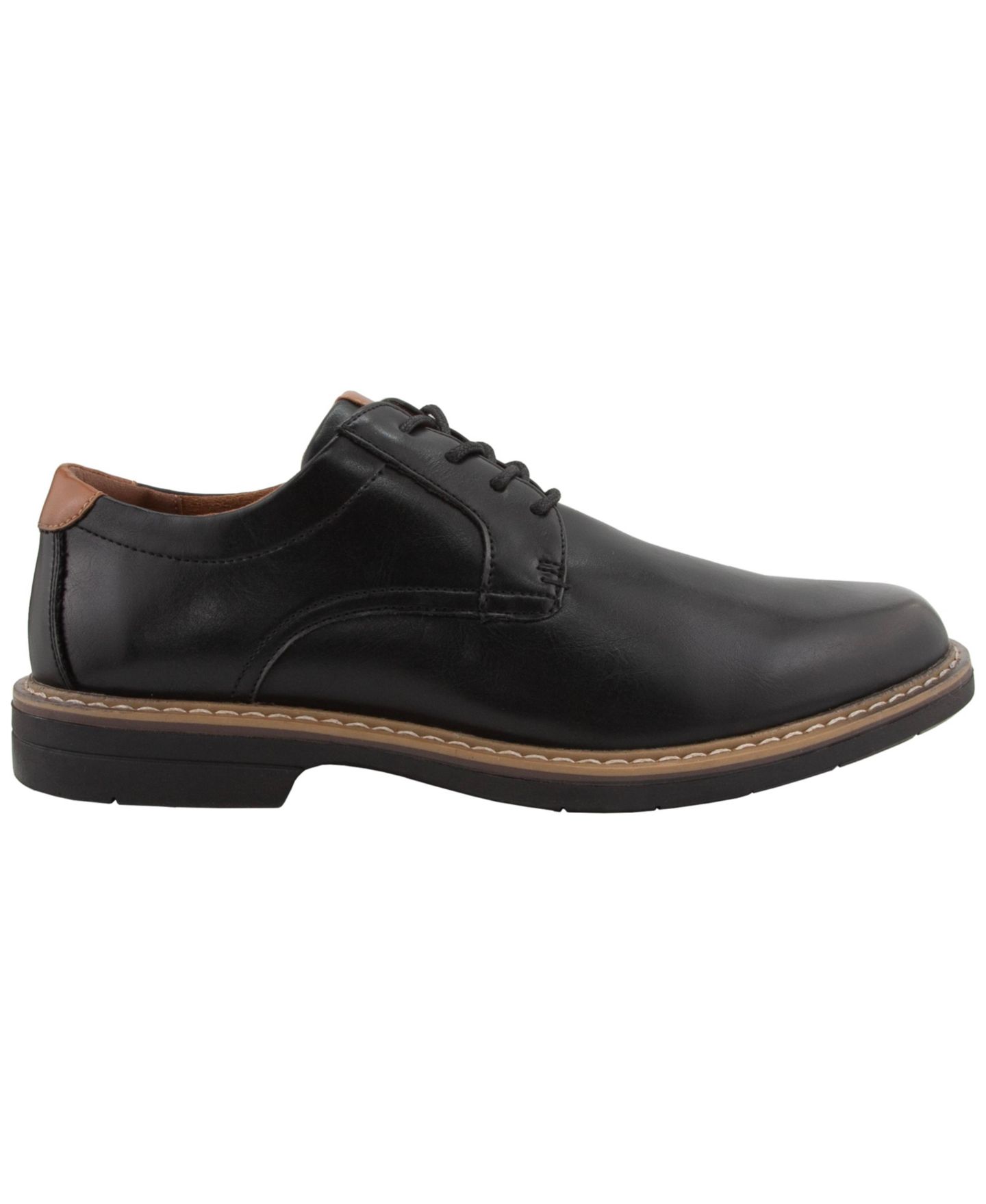 Deer Stags Men's Belmont Comfort Lace Up Dress Oxford, цвет: Чёрный — фото 2