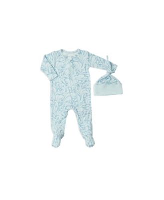 Baby Grey By Everly Grey Baby Boys Grey by Everly Grey Neutral Jersey Long Sleeve Footie Hat Set - Waves 38$