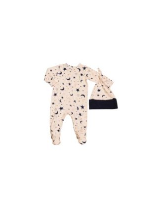 Baby Grey By Everly Grey Baby Boys Grey by Everly Grey Neutral Jersey Long Sleeve Footie Hat Set - Twinkle 28$