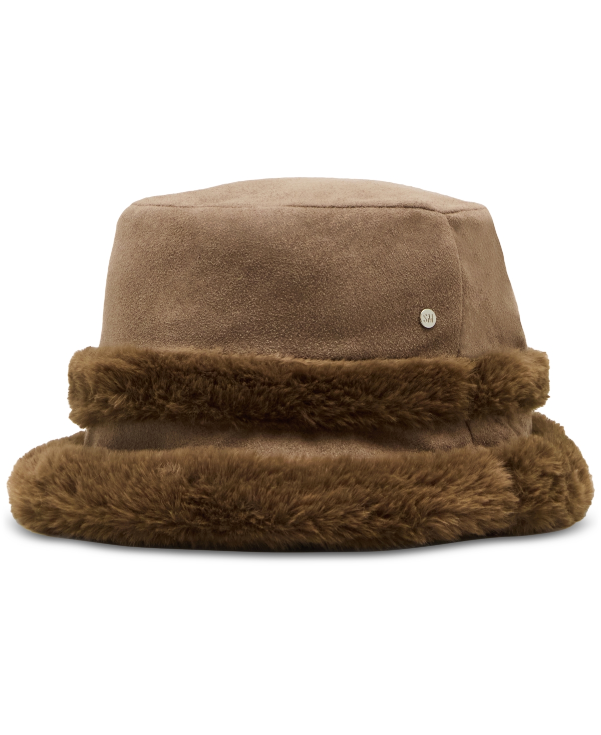 Steve Madden Reversible Faux Shearling Bucket Hat
