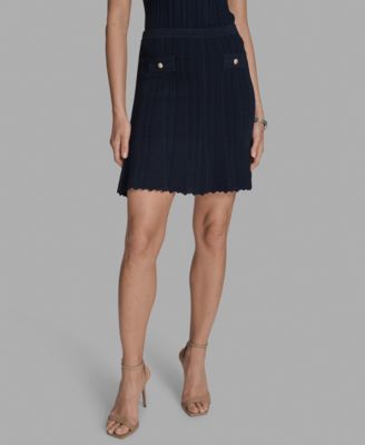 Women's Textured-Knit Mini Skirt