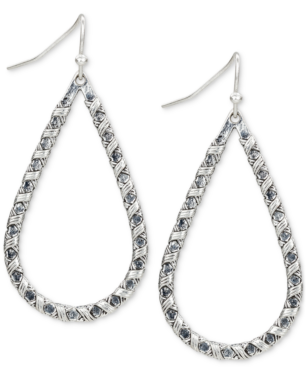 Patricia Nash Teardrop Earrings In Silver