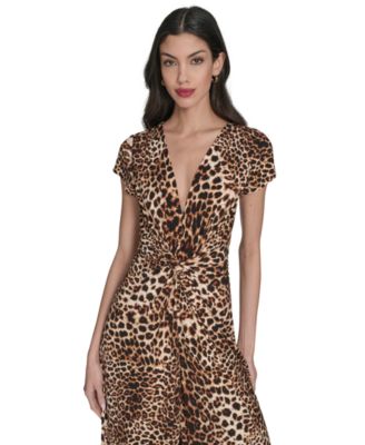 Petite V-Neck Cap-Sleeve Jumpsuit