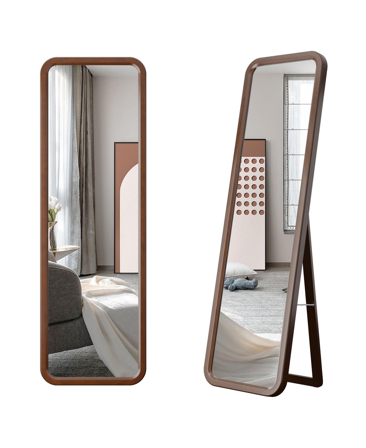 Vlsrka Solid Wood Full Length Mirror