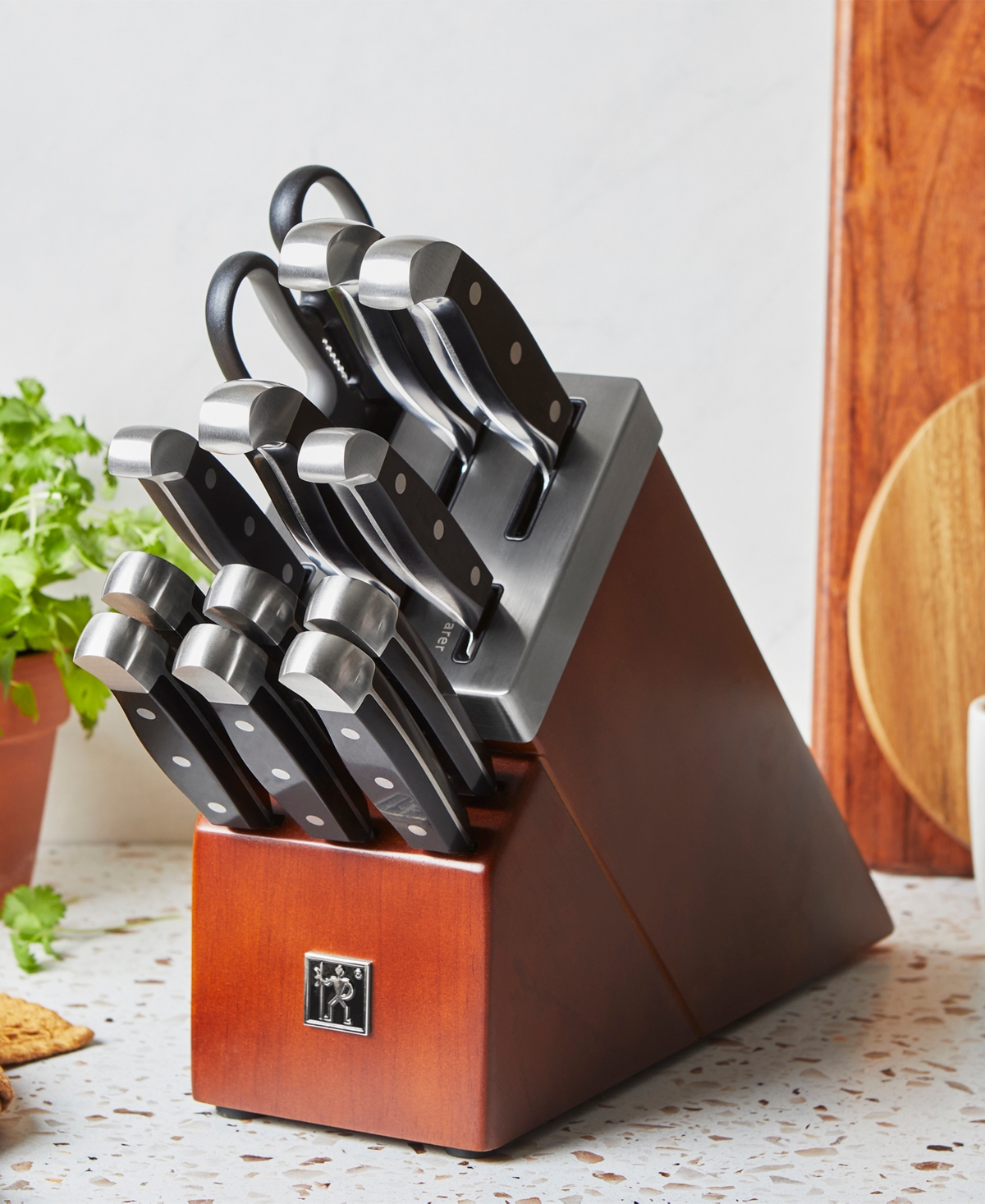Henckels Stainless Steel 13-pc. Self Sharpening Knife Block Set