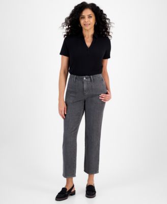 Women's Mid-Rise Relaxed Straight-Leg Jeans, Macy's Exclusive