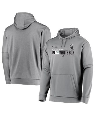 Majestic - Men's Gray/Gray Chicago White Sox MLB Authentic Players Pullover Hoodie