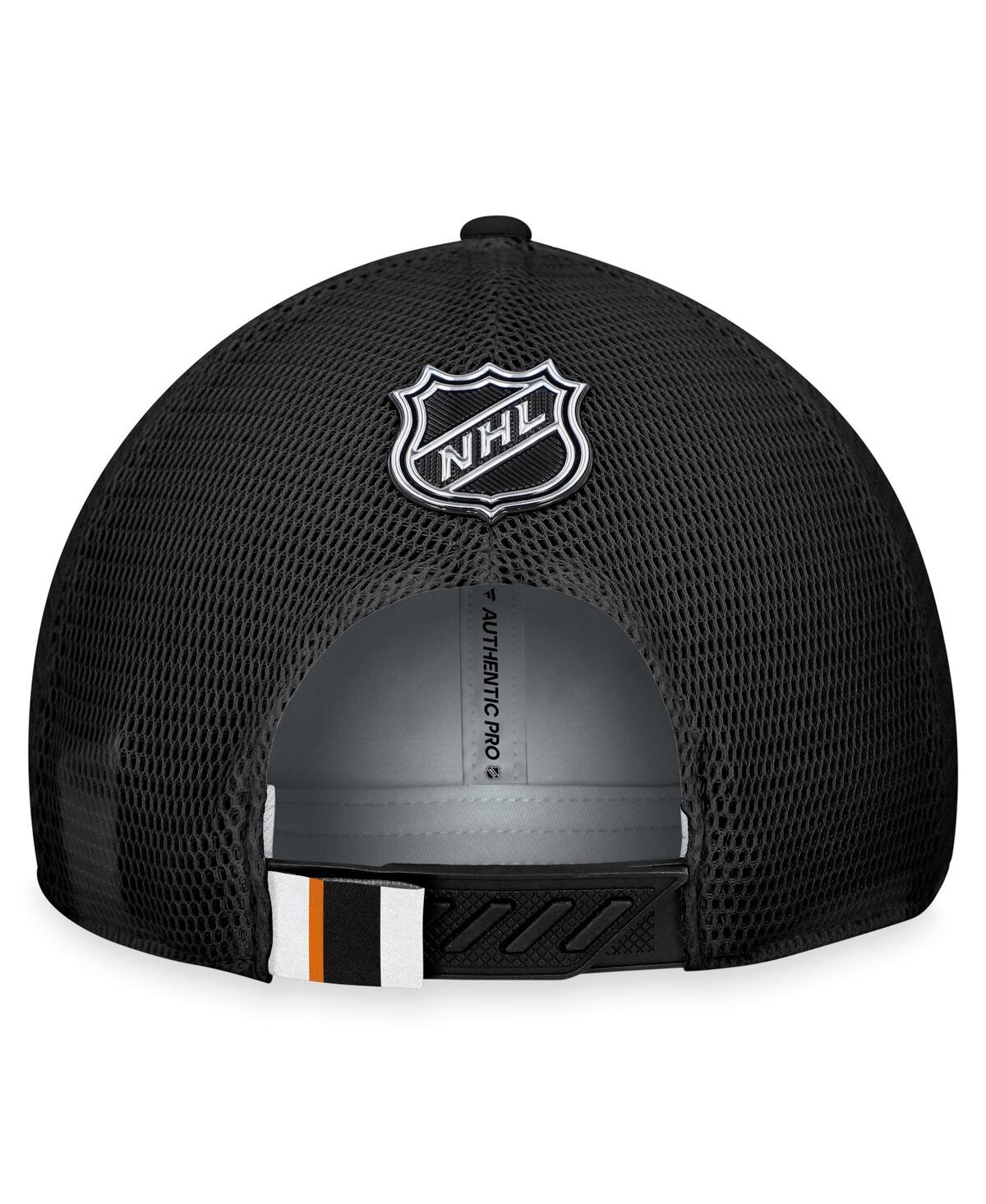Fanatics Men's Gray/black San Jose Sharks Authentic Pro Home Ice Trucker Adjustable Hat In Multi