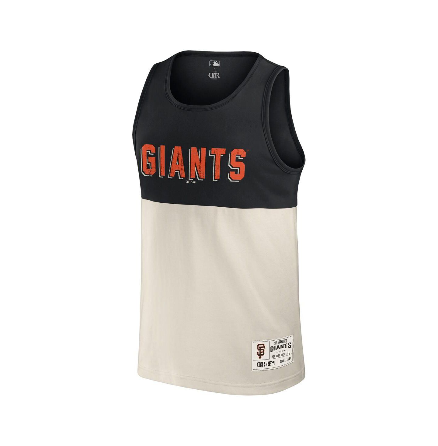 Мужской топ Fanatics Darius Rucker Collection by Black/Cream San Francisco Giants Color Block — фото 2