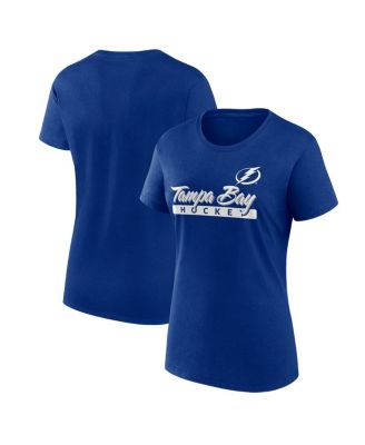 Fanatics - Women's Blue Tampa Bay Lightning Risk Cotton T-Shirt