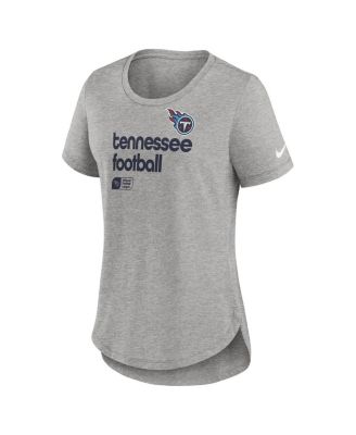 Women's Heather Gray Tennessee Titans Team Shout Out Tri-Blend T-Shirt