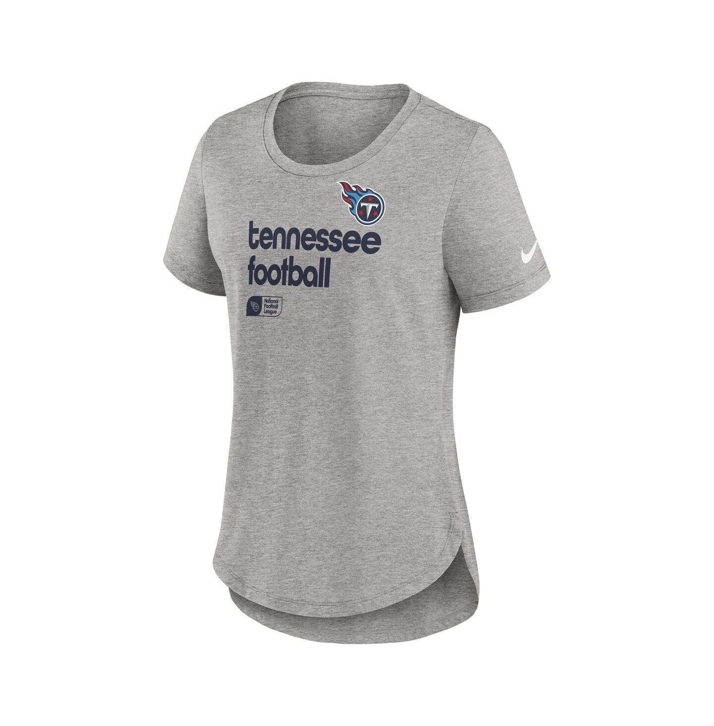 Женская футболка Nike Heather Gray Tennessee Titans Team Shout Out Tri-Blend — фото 2