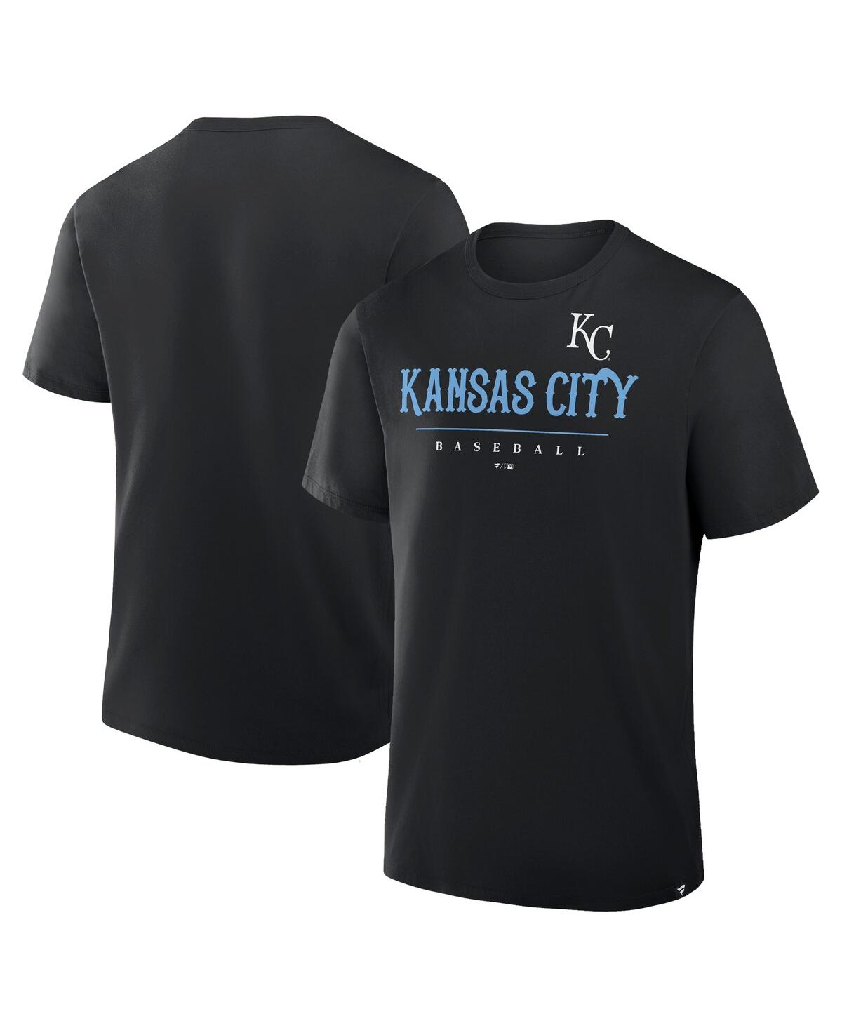 Fanatics Men's Black Kansas City Royals Color Pop Legacy Clubhouse T-shirt In Black