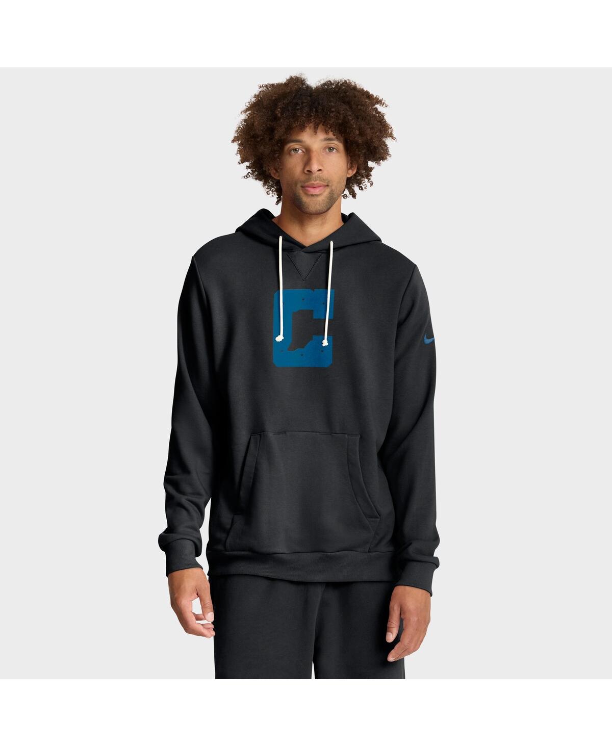Men's Black Indianapolis Colts Sideline Alt 2 Tight Coverage Performance Pullover Hoodie - Black
