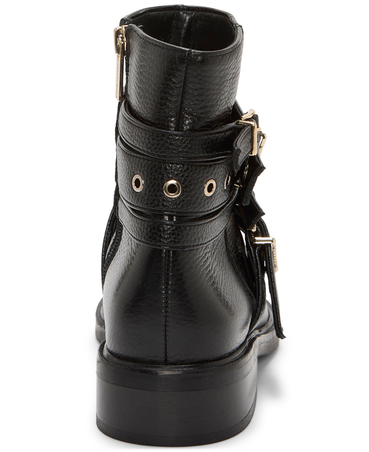 Vince Camuto Arielle Buckle Moto Boot In Black