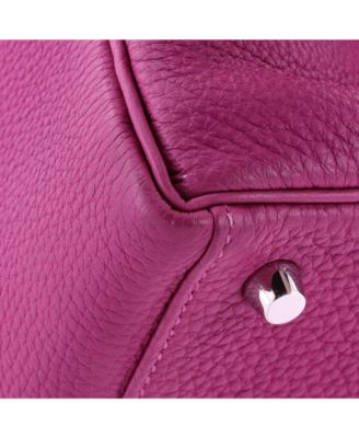 Pre-Owned Hermes Kelly 28 Handbag Pink Togo with Palladium Hardware