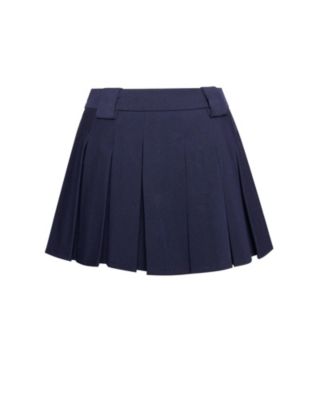 Women's Nasya Navy Blue Pleated Mini Skort