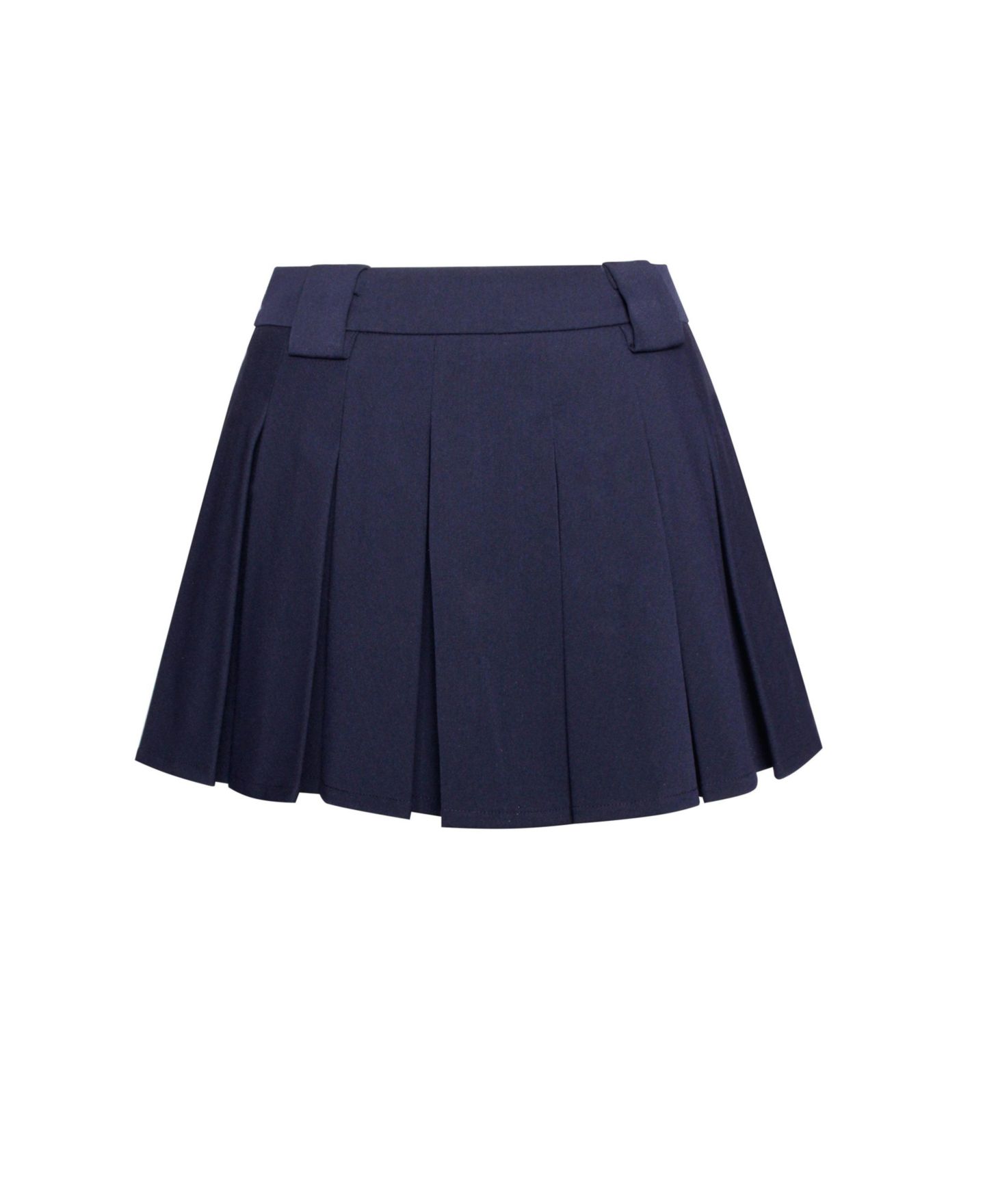 Женская юбка-шорты Miss Circle Nasya Navy Blue Pleated Mini Skort, цвет: Тёмно-синий — фото 16