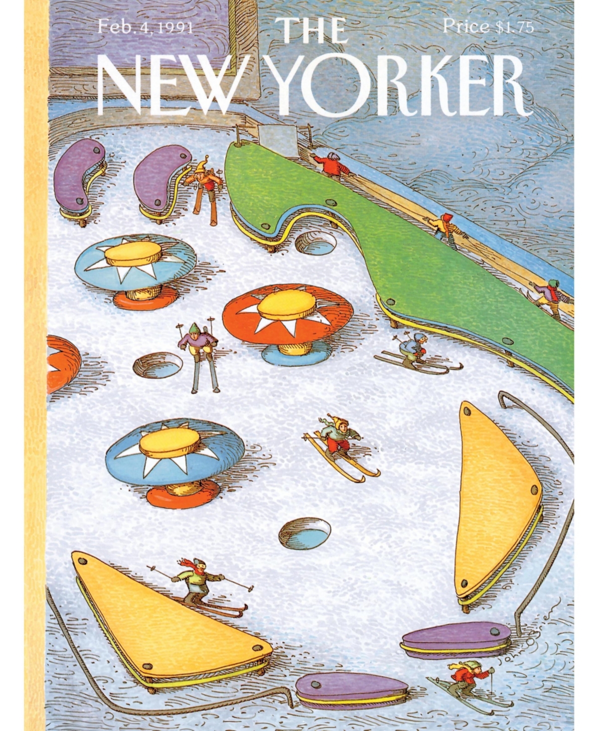 New York Puzzle Company Pinball Piste 500 Piece Puzzle